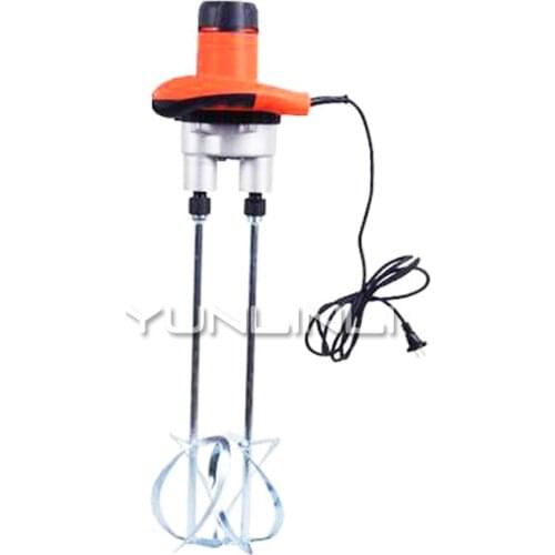 Industrial Grade Mixer Electric Speed Control Handheld Single Rod Double Rod Paint Cement Coating Putty Powder Mixing Machine