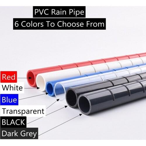 6 Colors 20~50mm PVC Pipe Filter Accessories Drain Deluge Pipe Fish Tank Rain Pipe Drip Water Tube Downcomer Cess-Pipe Aquarium