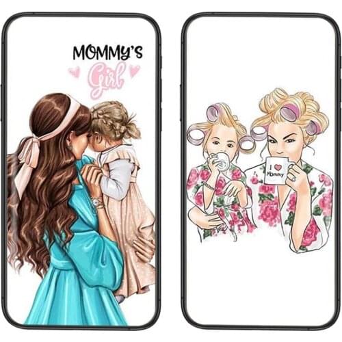 Type For Huawei Honor 8A 8C 8X 9 9A 9I 9X 10 10I 10X 20 20I 20S V10 V40 Lite P9 Beautiful Mother Lovely Daughter Son Protective