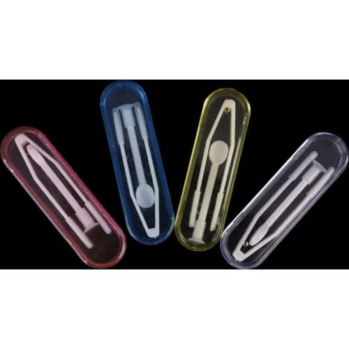 1 Set Eyewear Accessoires Contact Lenses Tweezers Annex Clips Contact Lens Tweezers Medical Plastic Suction Cup And Tweezers
