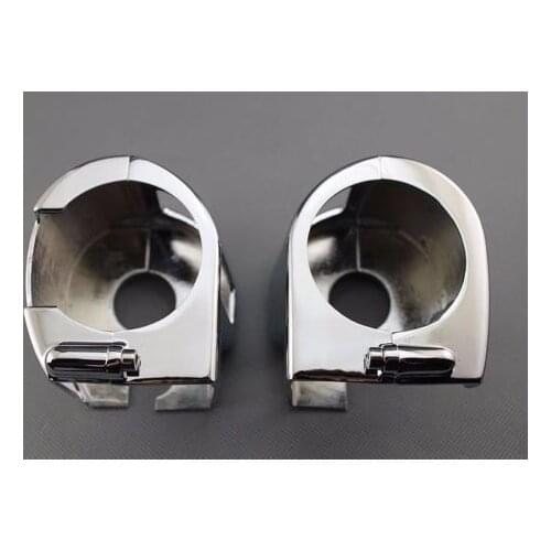 1 Pair Chrome Motorcycle Switch Housings For Kawasaki Vulcan 1500 1600 / Yamaha VStar 650 Classic Silverado