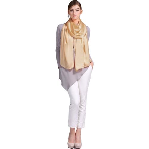 100% Silk Scarf For Ladies Satin Long Scarf 55X180cm China Heavy Silk Scarf Gift for Christmas Women Scarf For Winter New Year