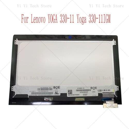 11.6 inch Original NEW For Lenovo YOGA 330-11 Yoga 330-11IGM Flex 6-11IGM LCD Screen panel Digitizer Assembly Frame