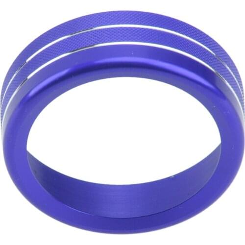 4pcs Air Conditioner Switch CD Button Knobs Ring Decor Trim Car Alloy Blue fit for Toyota Tacoma 2016 2017 2018 2019 2020