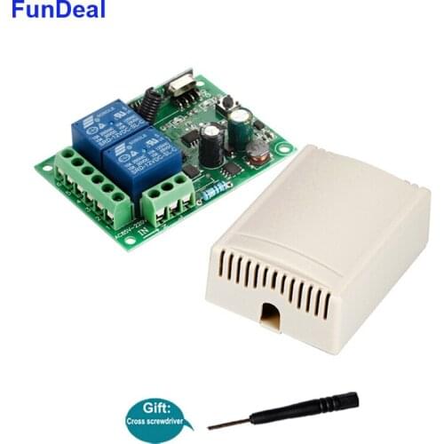 433mhz Universal 2CH Wireless RF Remote Control Switch AC 220v 110V 120V Relay Superheterodyne Receiver Smart Home Switch Module