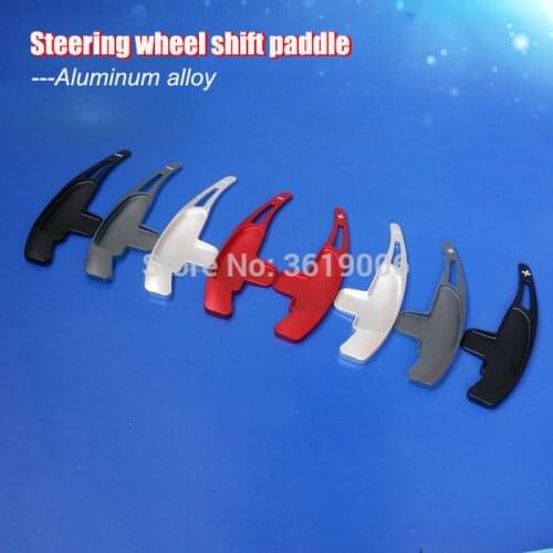 2pcs Aluminum Steering Wheel Shift Paddle Shifter Extension For Benz A45 2014 GLA45 14-15 CLA45 13-14 C63 09-14 CLS63 G63 SL63