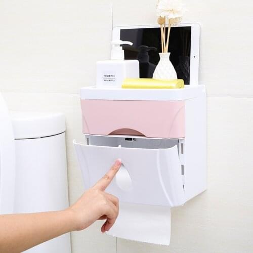 Home Bathroom Organizer Debris Toilet Paper Holder Tissue Storage Makeup Organizer Sundries Storage for bathroom