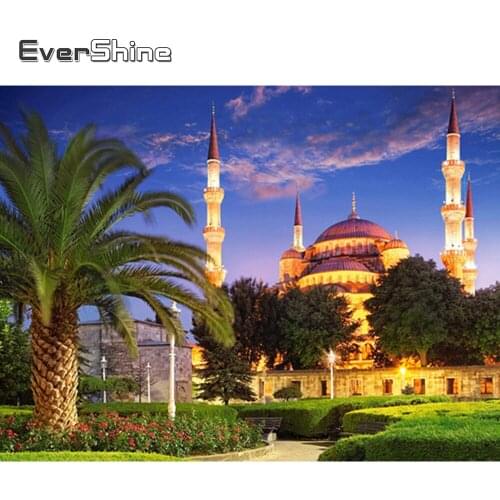 Evershine Diamond Painting Full Drill Square Landscape Cross Stitch Kit Diamond Embroidery Scenery Mosaic Diamond Art Decoration
