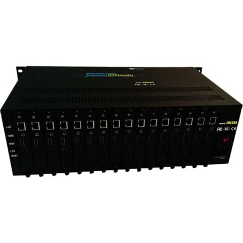 FMUSER 16 in 1 16 Channel H264/H265 HD IPTV Video Encoder Support SRT HLS M3U8 VLC RTSP RTMPS UDP For Youtube Live Streaming