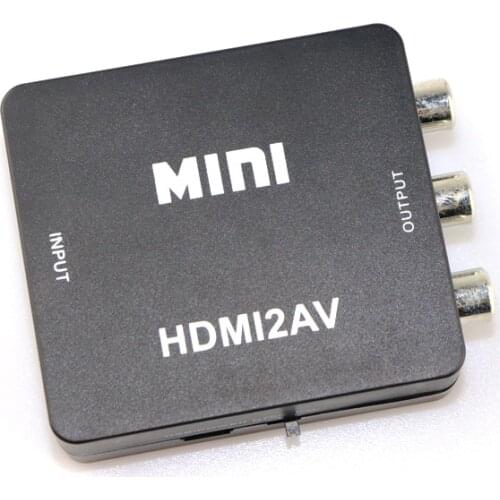 HDMI-compatible TO AV HD Video Converter RCA AV/CVSB L/R Video 1080P HDMI2 AV Output Scaler Switch Adapter converter