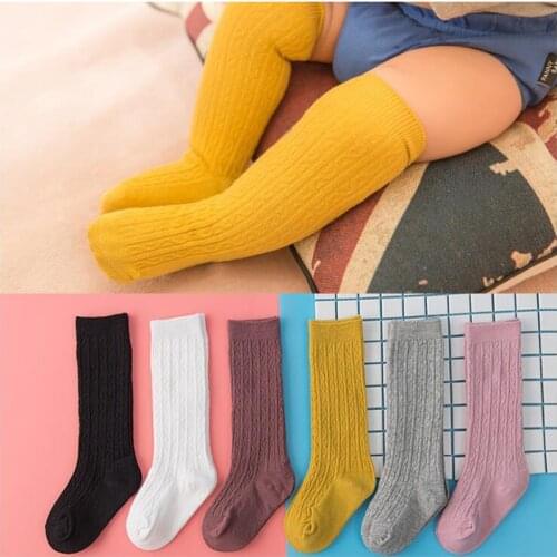 Baby toddler cotton socks baby middle tube socks baby high tube socks cotton childrens socks boys and girls socks solid color