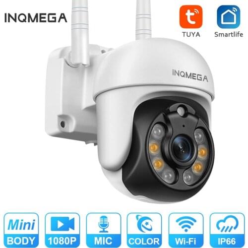 INQMEGA 2MP Wifi TUYA CAMERA Smart Cloud PTZ IP Camera Outdoor Auto Tracking Google Home Alexa Video Surveillance Cam MINI