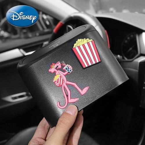 Disney Cartoon Cute Storage Box Car Hanging Mini Multi-function Portable Storage Box Car Trash Can