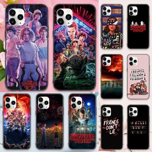 STRANGER THING tv show Phone Case for iPhone 11 12 pro XS MAX 8 7 6 6S Plus X 5S SE 2020 XR Luxury brand shell funda coque