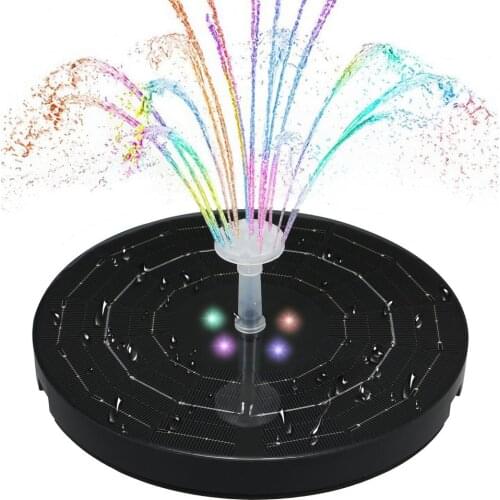 NEW 3.8W Large Size 190MM Floating Solar Fountain Garden Waterfall Fountain Pool Pond Bird Bath Fountain Water Pump Garden Decor