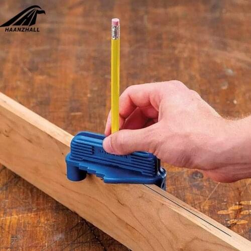 New Hand Tools Offset Marking Tool Fits Standard Wooden Pencils Multifunction Woodworking Accessories Center Scriber#sw
