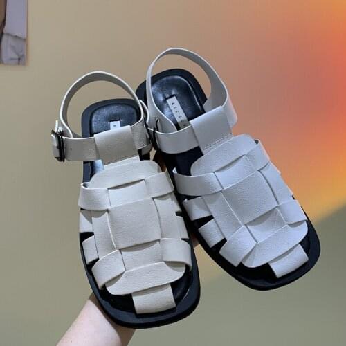 Women Sandals Summer Shoes Ladies Sandals Weave 2021 Female Sandals Indoor Lady Flat With Fashion Shoes For Woman Slides