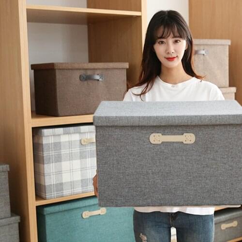 Folding Storage Organizer With Handle Desktop Room Storage Basket Underwear Cosmetic Organizer Scarf Socks Storage Basket Bags