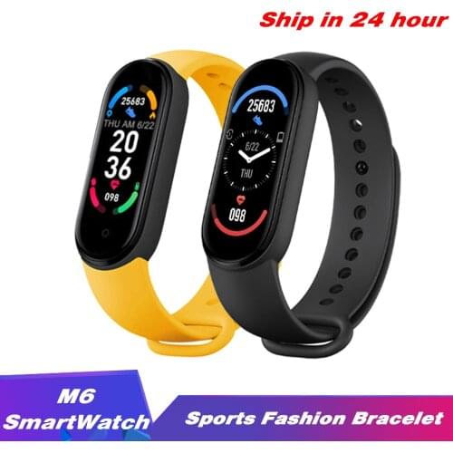 Smart Bands Sport Fitness Tracker M6 Smart WatchesPedometer Heart Rate Blood Pressure Monitor Bluetooth Bracelets for Men Women