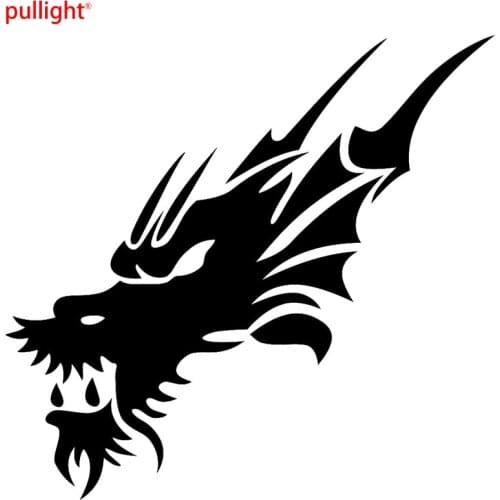 Car Dragon Head Stripe Headlight decals Vinyl Graphics Hood stickers