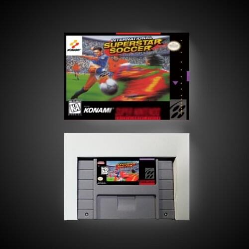 International Superstar Soccer - Action Game Card US Version with Retail Box