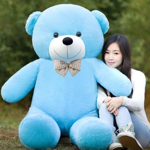 High Quality 60/80/100/120CM Teddy Bear With Scarf Stuffed Animals Bear Plush Toys Teddy Bear Doll Lovers Birthday Baby Gift