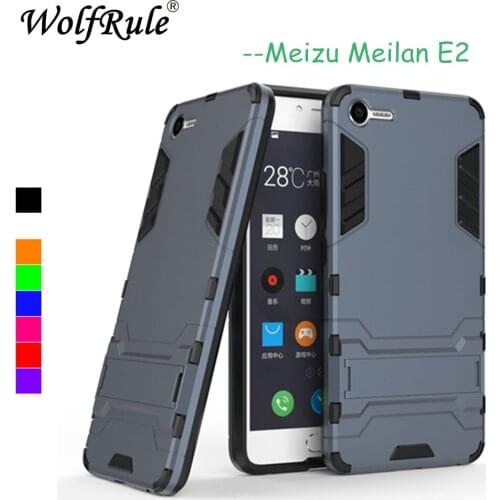 WolfRule Anti-knock Phone Case Meizu E2 Cover Soft Silicone & Plastic Case For Meizu E2 Case Meizu Meilan E2 Holder Stand Funda