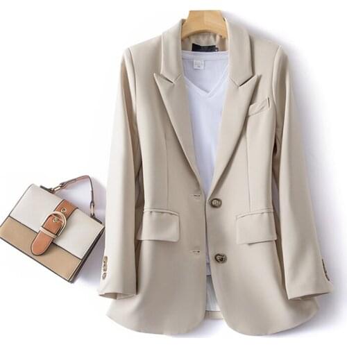 New 2021 Tailored Collar Black White Cotton Fashion Women Blazers Business Suit Spring Summer Short jacket