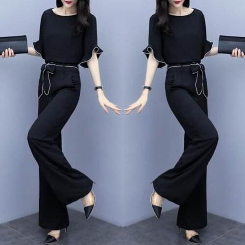 150kg Pants Sets OL Fat Mm Oversize Fashion Suit Womens Summer Short Sleeve New Loose Show Thin Leisure Sports Two Piece Set