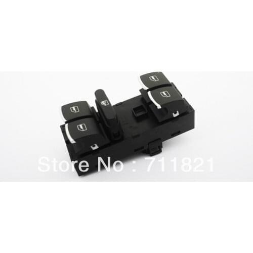 12 Pins Car Styling Chrome Switch For Electric Windows For Volkswagen For VW Polo 6R