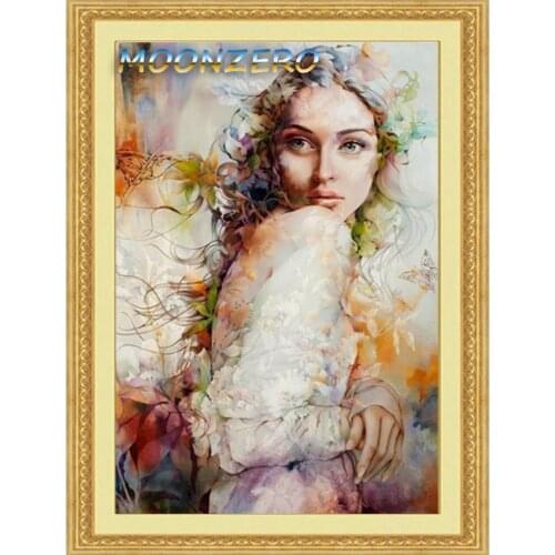 2018New Lovely Lady Full DIY Diamond Painting Kits Cube Drill Rhinestone Cross Stitch Diamond Embroidery Mosaic Needlework Craft