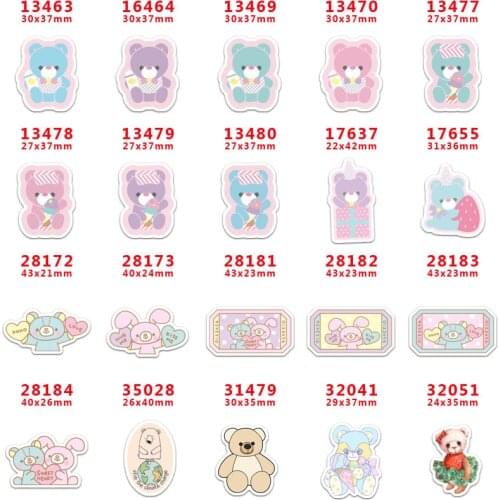 Choshim Diy accessories Cartoon flat back planar resin diy decoration crafts accessories 10pieces,DIY handmade PR13463