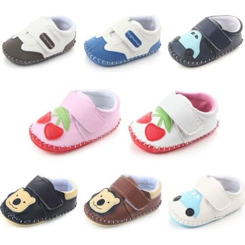 0-2 Cartoon Cherry Bear Baby Shoes Boy Girl Cotton Soft Anti-Slip Sole Newborn Infant First Walkers Toddler Casual Crib Shoes
