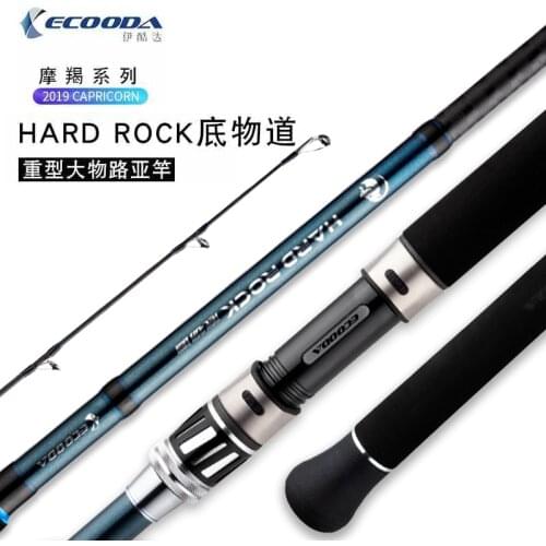 ECOODA HARD ROCK Shore Jigging Fishing Lure Rod 2.9m 3.2m XXH PE3-5 Full FUJI Parts 15kg Drag Power Lure Fishing Rod Lure Rods