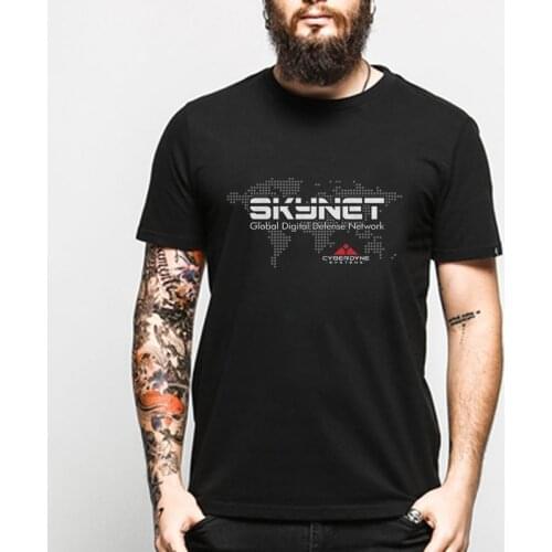 Classic Terminator Skynet T-shirt Men T Shirt Mens Cotton Top