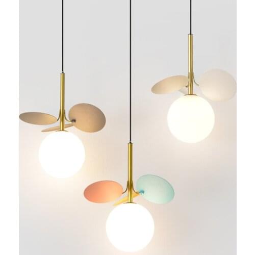 Creative Designer Parlor Kids Bedroom Bedside Aisle Decoration Pendant Lights Nordic Multicolor Art Tree Single Light Fixtures