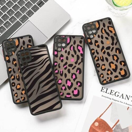 Leopard Hard Case For Samsung A51 A71 A32 A42 A52 A72 A12 A21S A31 A41 A50 A70 A20 A30 A20S A11 A10S M31 Cases Camera Protection