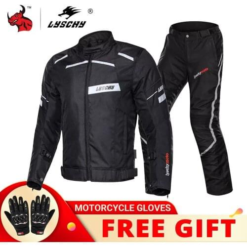 LYSCHY Motorcycle Jackets Riding Motocross Enduro Racing Jacket Moto Jacket Windproof Coldproof Motorbike Clothing Protection