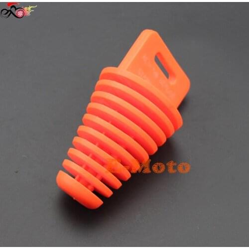 New Exhaust Muffler Plug Wash Plug ATV Dirt Bike 35-60mm Scooter Motorcycle Modified Pipe ORANGE