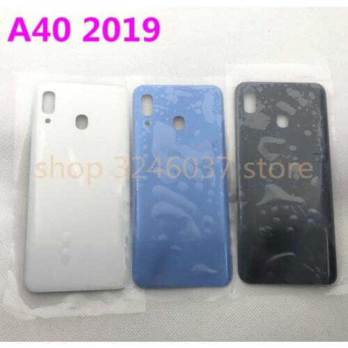 New A40 2019 Rear Panel Battery Glass Back Door Cover For Samsung Galaxy A40 A405 A405F SM-A405F A405DS Pre-adhesive stickers