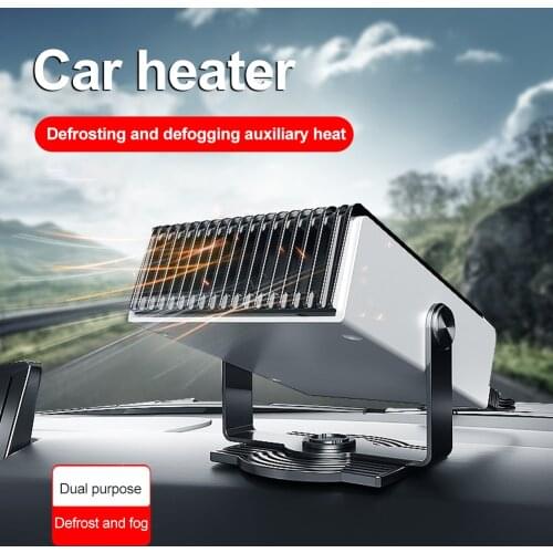 New Car Heater Cross-Border 12v 24v Fast Heating Low Noise Portable Defrost Heater 180-degree Rotation Car Heater Cooling Fan