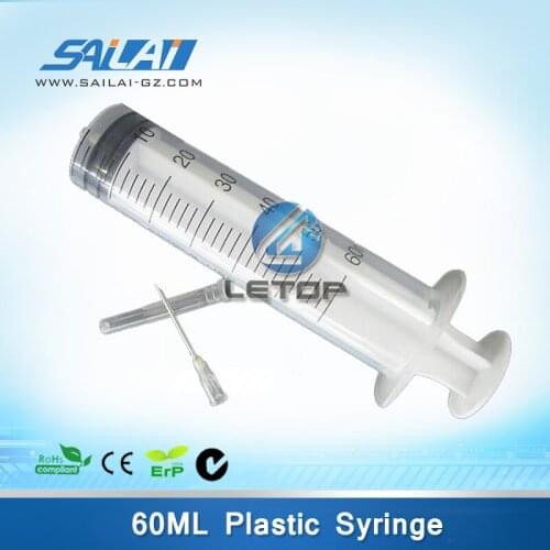 Ink cleaning 60ml plastic needle printhead cleaning large syringe