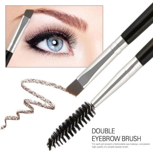 Portable Eyelash Brush Eyebrow Comb Brushes Applicator 2 In 1 Double Heads Mascara Brush Beauty Cosmetics Makeup Tools TXTB1
