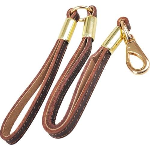 High Quality Genuine Leather Dog Leash Dog Pet Lead Leash For Big Dog Daily Walking 11677