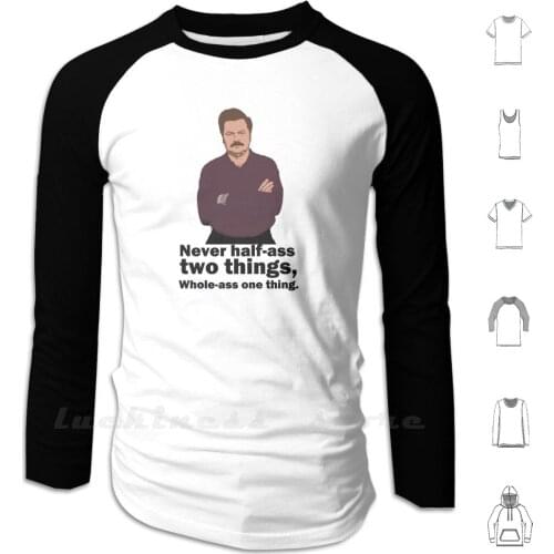 Ron Swanson Honour Code Hoodies Long Sleeve Ron Swanson Nick Offerman Nbc Parks And Rec Parks And