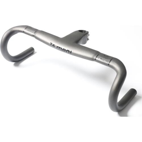 New black logo TEMANI Racing Road bike aero matte UD full carbon fibre handlebar and stem integrated 400-440*90-120mm Free ship