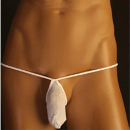 Sexy Transparent G String Thong Mens Penis Bulge Pouch Underwear Breathable Low Rise Briefs Mens Erotic Lingerie Knickers Pant