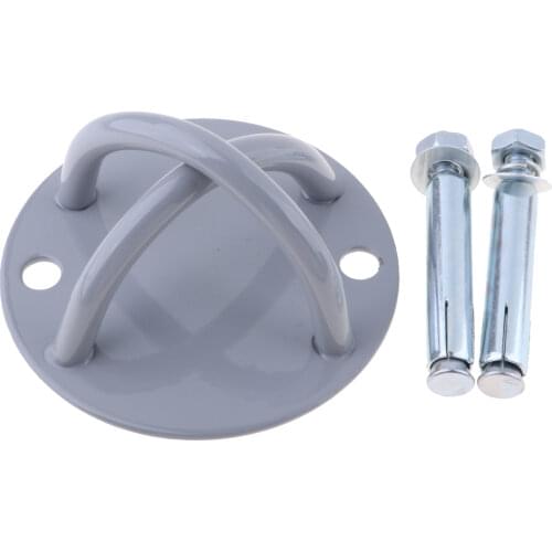 Gray Wall Ceiling Mount Bracket Aerial Yoga Swing Brackets 2 Holes