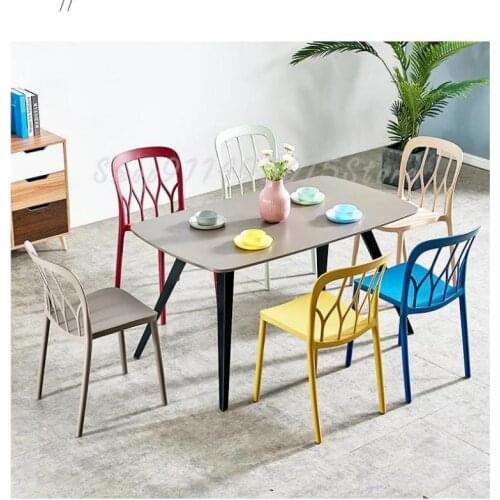 Modern Minimalist Dining Chair Home Backrest Chair Foldable Nordic Creative Student Dormitory Stool Learning Chair
