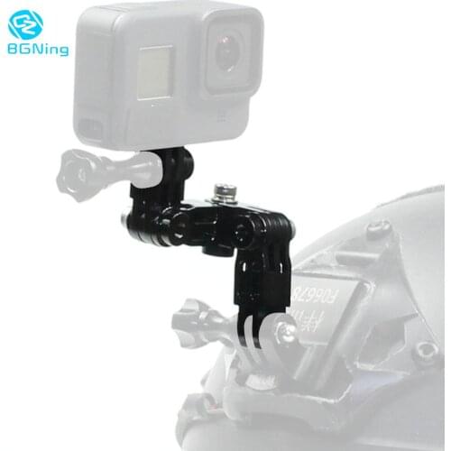 Helmet Extension Pivot Arms Adjustable Joint Tripod Adapter Mount Connector for Gopro Hero 8 7 6 5 Yi for Insta360 ONE R Camera